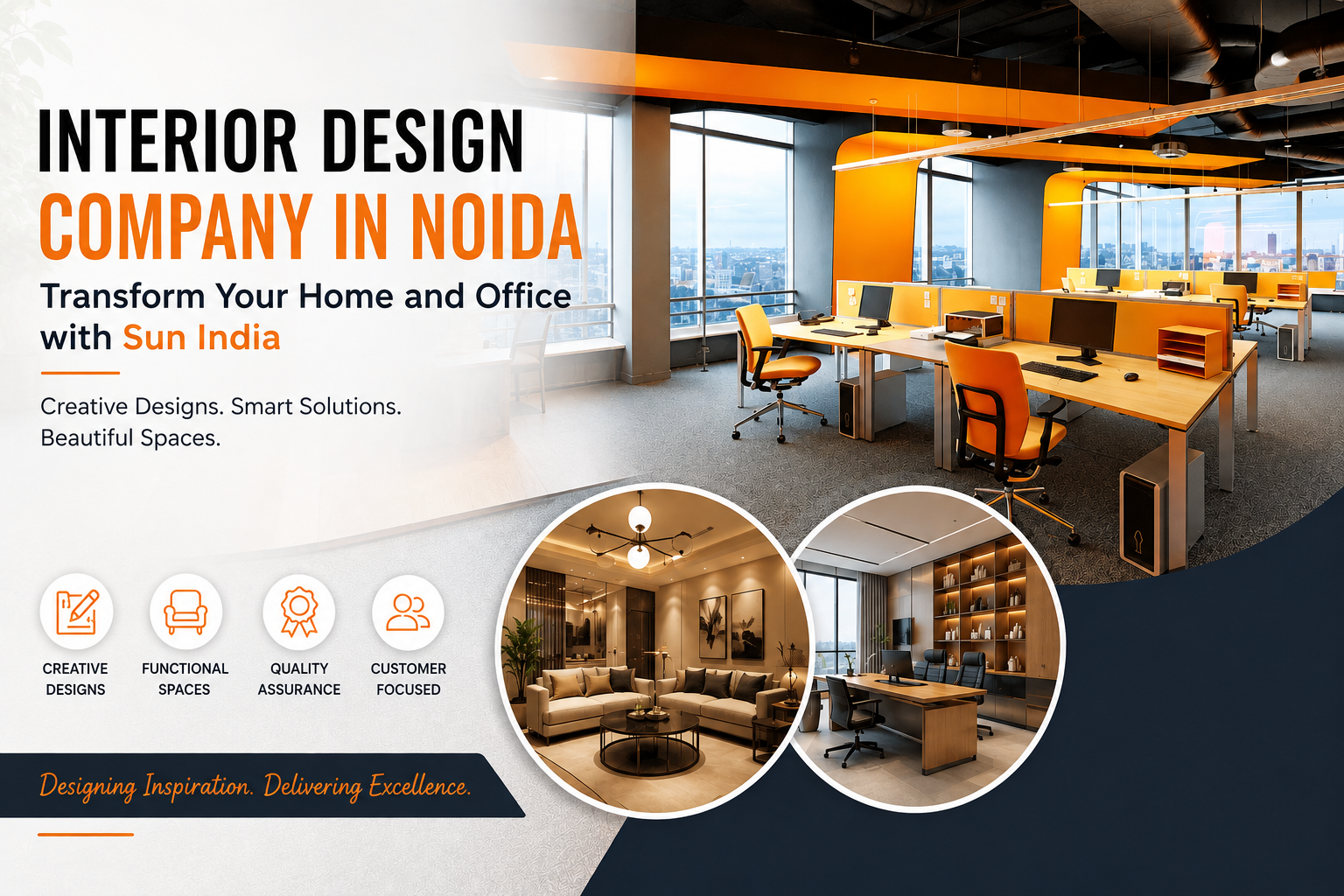 Interior Design Company in Noida - Transform Your Home and Office with Sun India