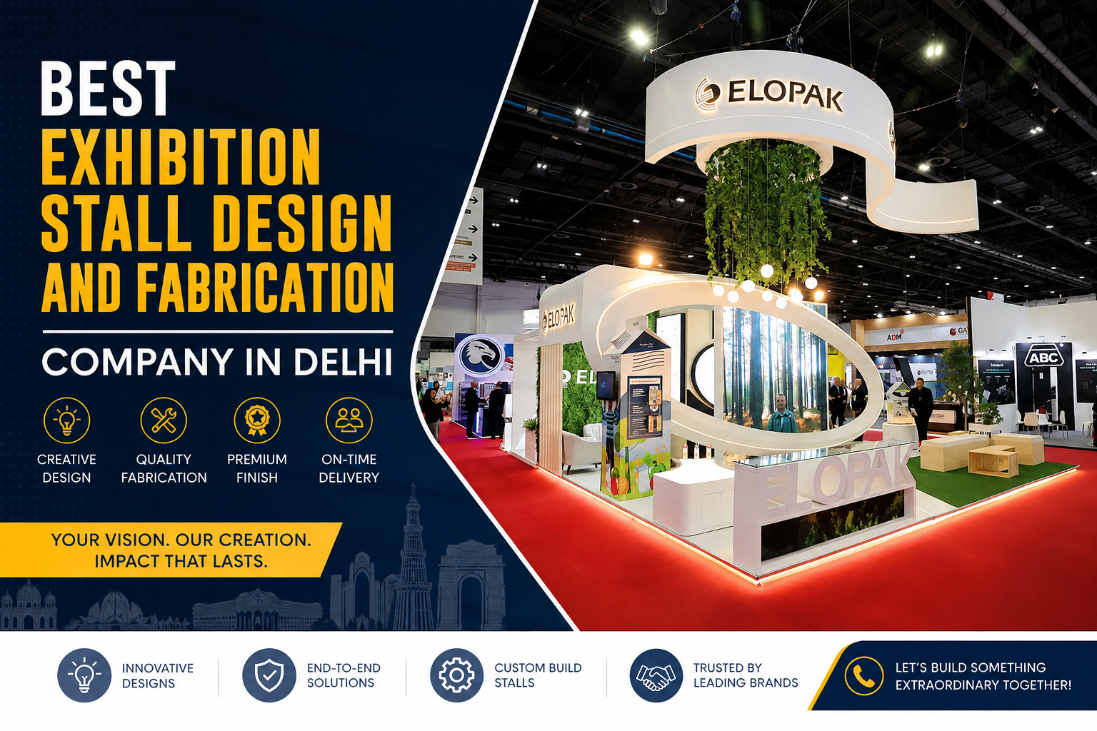 Best Exhibition Stall Design and Fabrication Company in Delhi