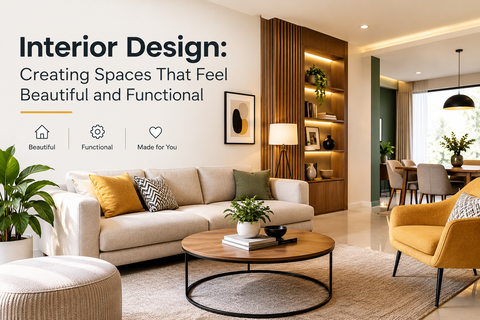 Interior Design: Creating Spaces That Feel Beautiful and Functional