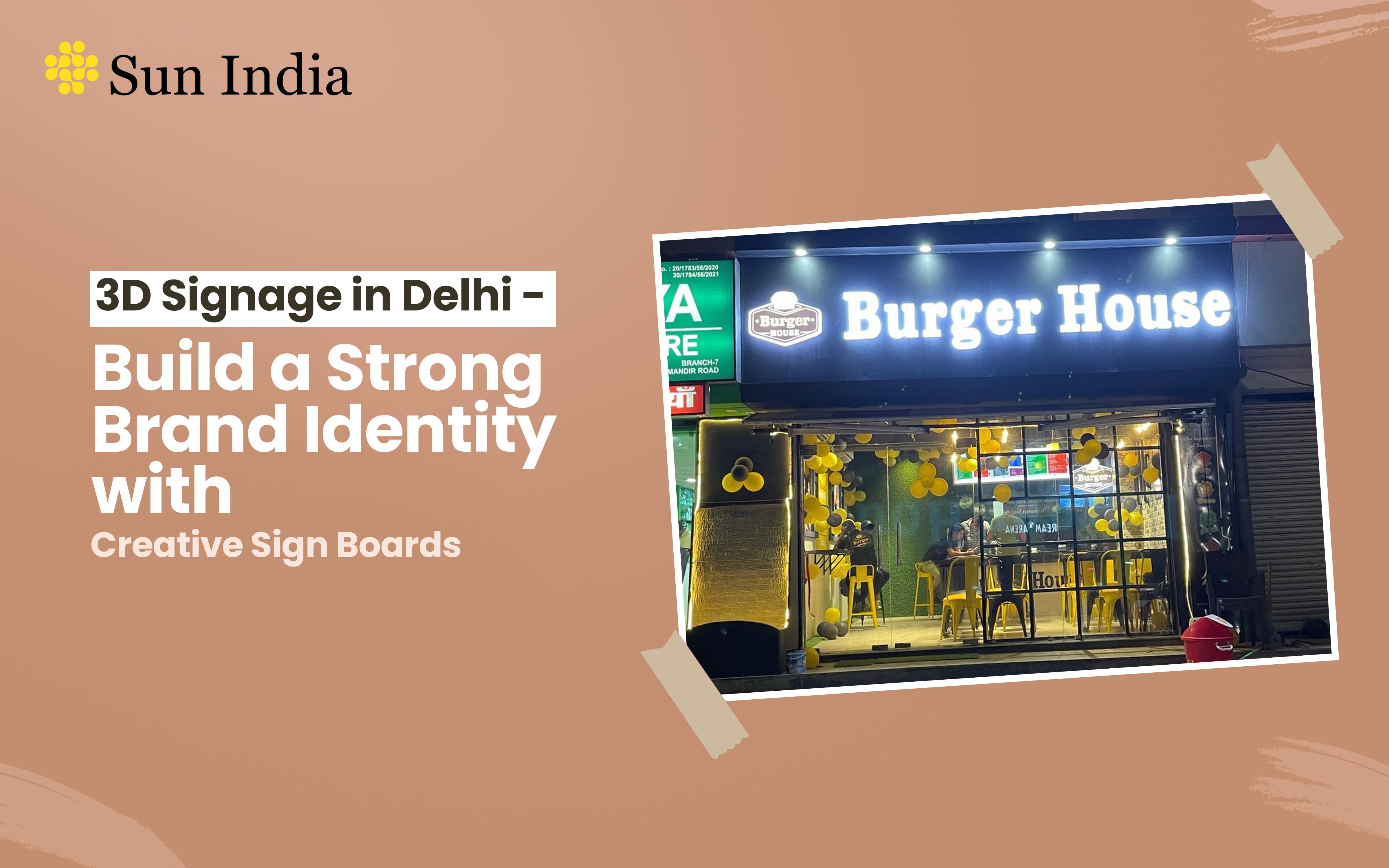 3D Signage in Delhi - Build a Strong Brand Identity with Creative Sign Boards
