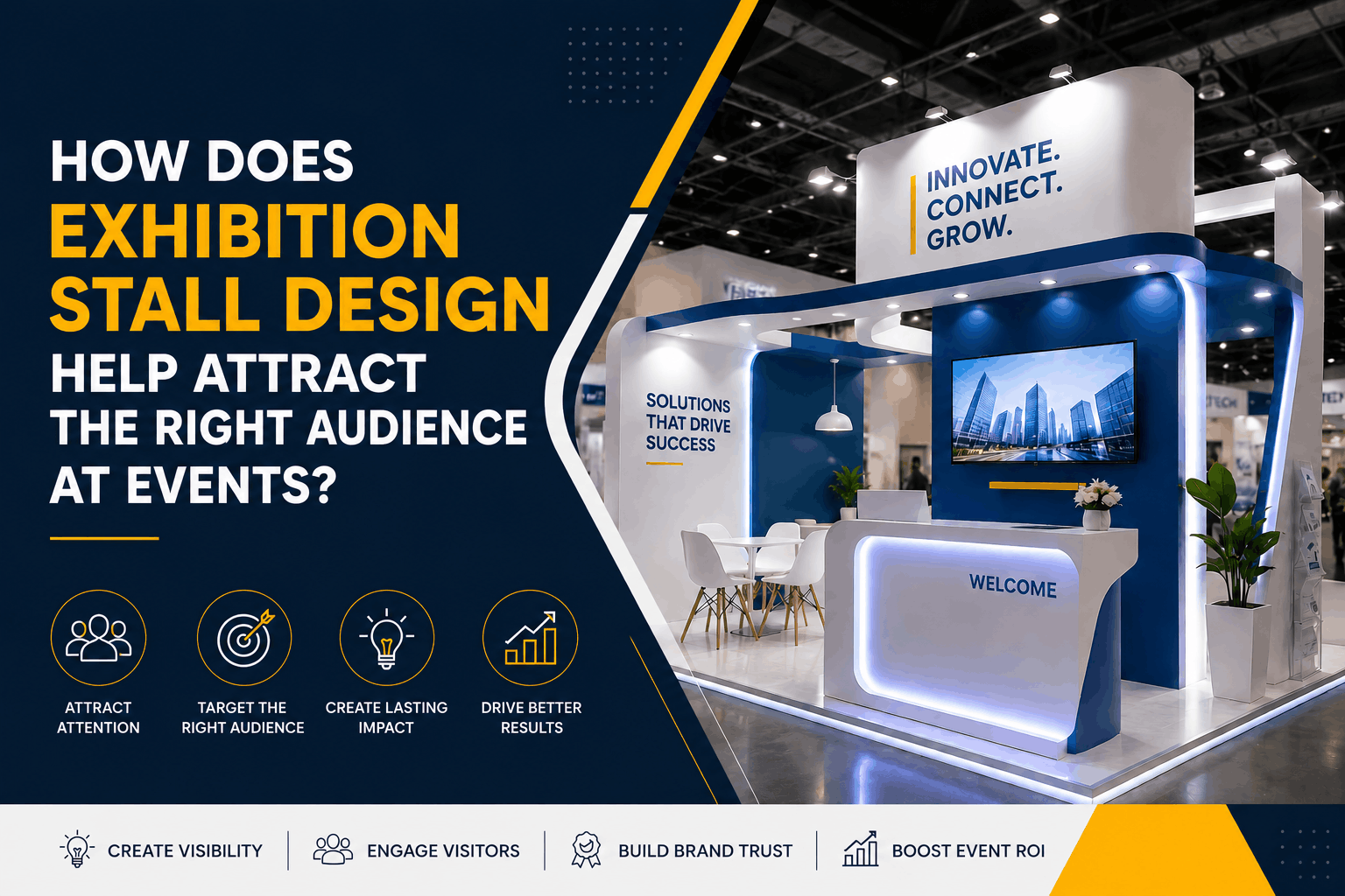 How Does Exhibition Stall Design Help Attract the Right Audience at Events?