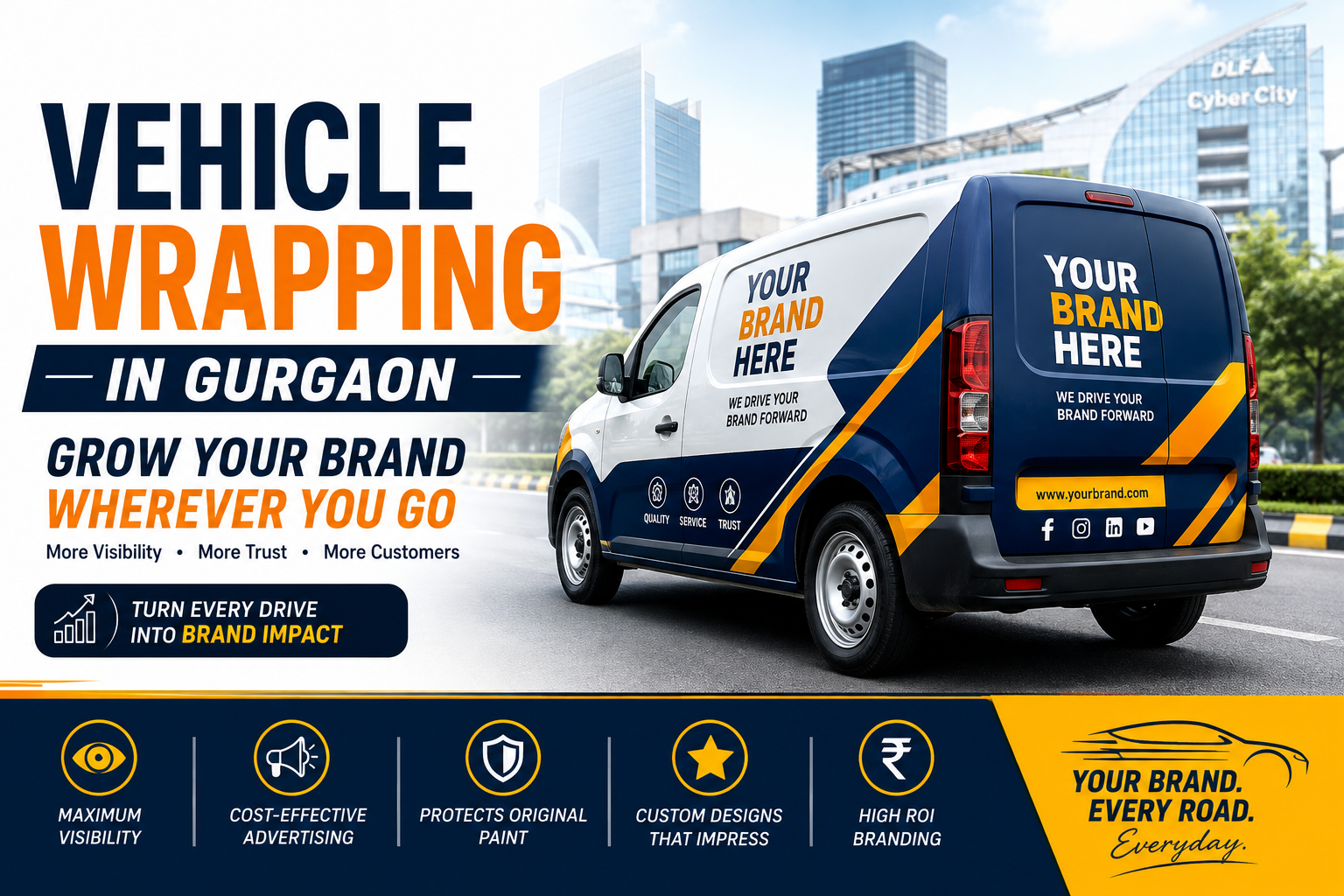 Vehicle Wrapping in Gurgaon - Grow Your Brand Wherever You Go