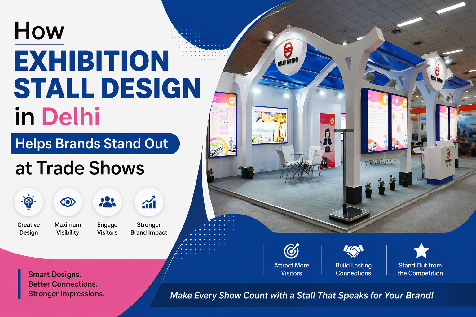 How Exhibition Stall Design in Delhi Helps Brands Stand Out at Trade Shows