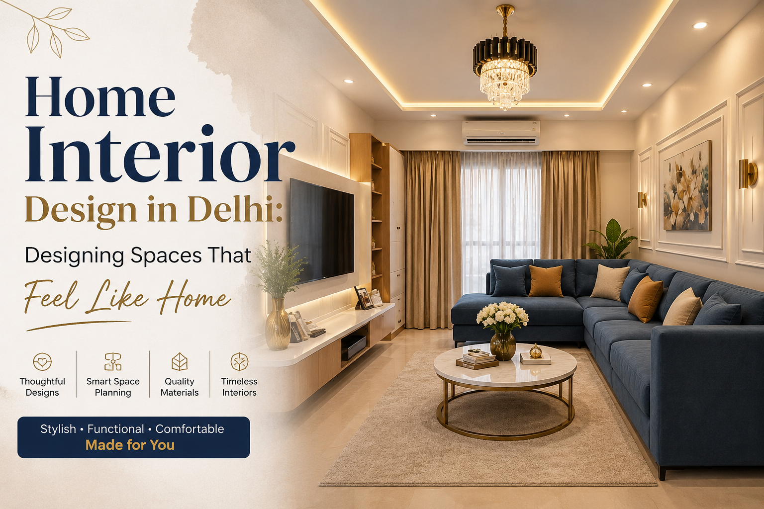 Home Interior Design in Delhi: Designing Spaces That Feel Like Home